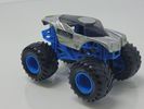 Hot Wheels Monster Jam Alien Invasion – Silver UFO Body with Blue Chassis & Black Tires