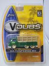 JADA V-DUBS 1963 VOLKSWAGEN BUS PICKUP 1:64 GREEN DIECAST – STAKE BED (2007)