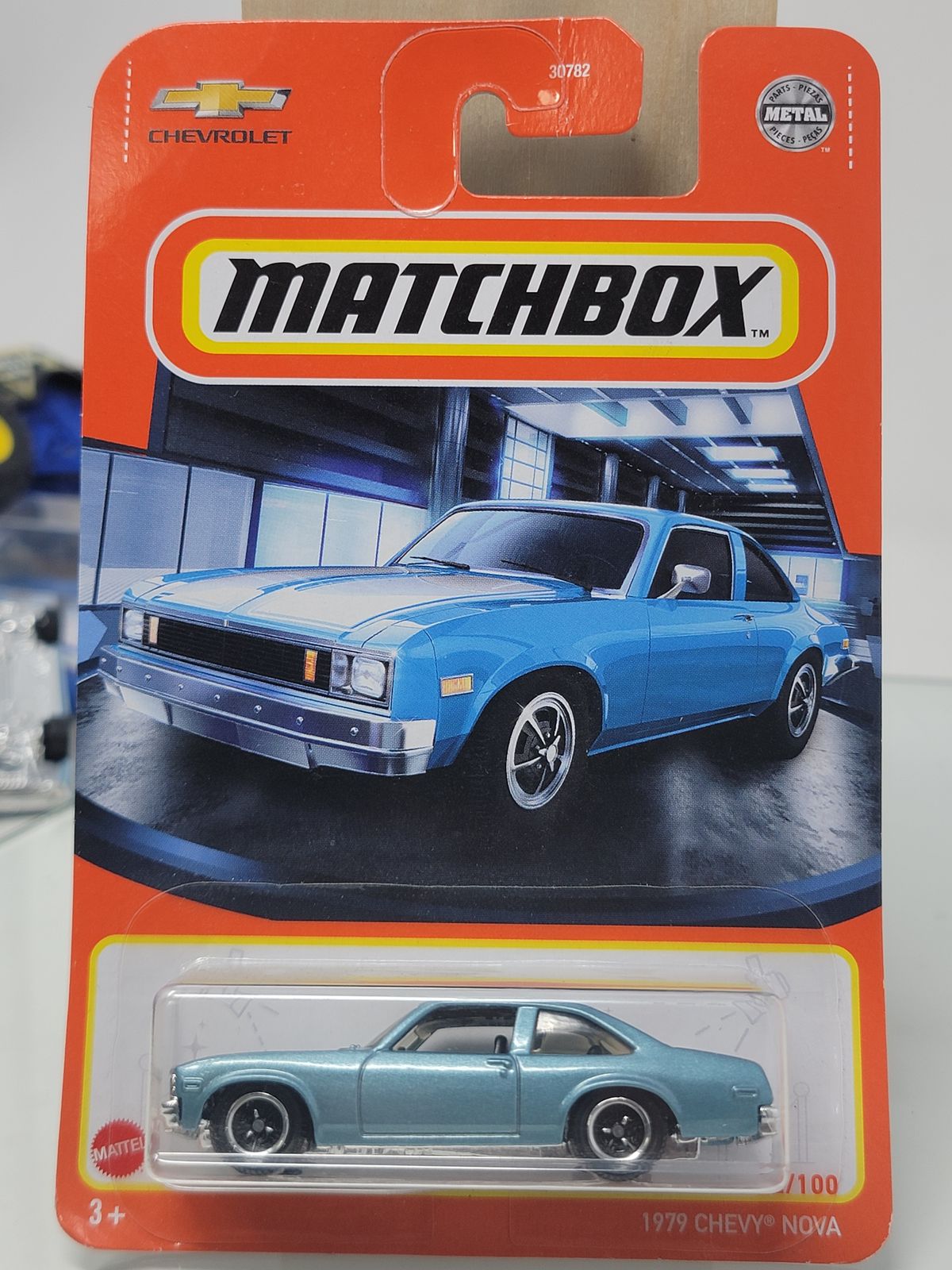 Matchbox 1979 Chevy Nova - Metalflake Light Blue #22 22/100 2021 