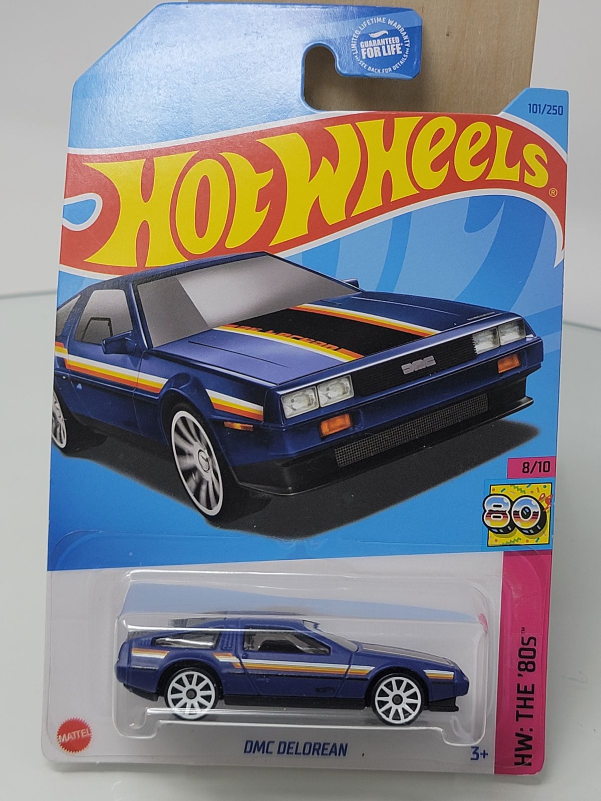 2023 Hot Wheels DMC Delorean Dark Blue 101/250 1:64 Diecast Car The '80's 8/10