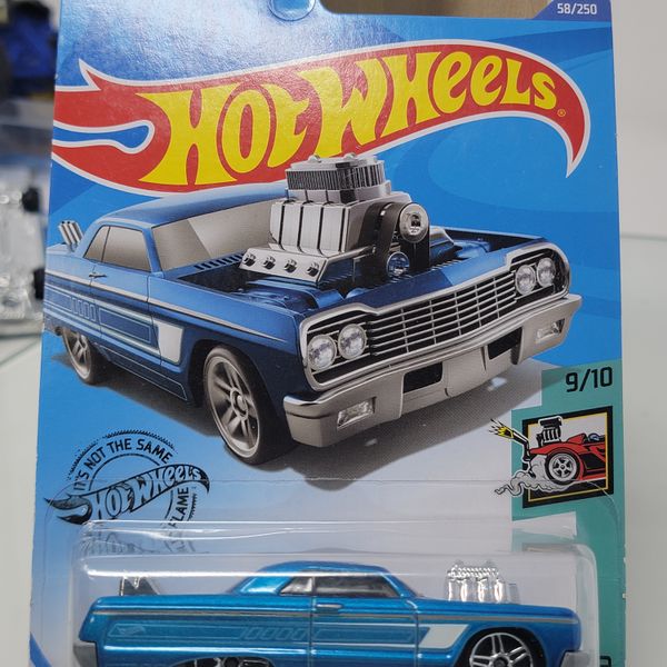 2020 Hot Wheels '64 Chevy Impala #58/250 [Blue] Tooned 9/10