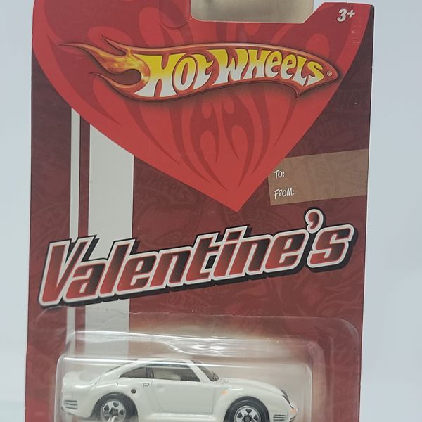 Hot Wheels Valentine’s Porsche 959 – White – Factory Sealed