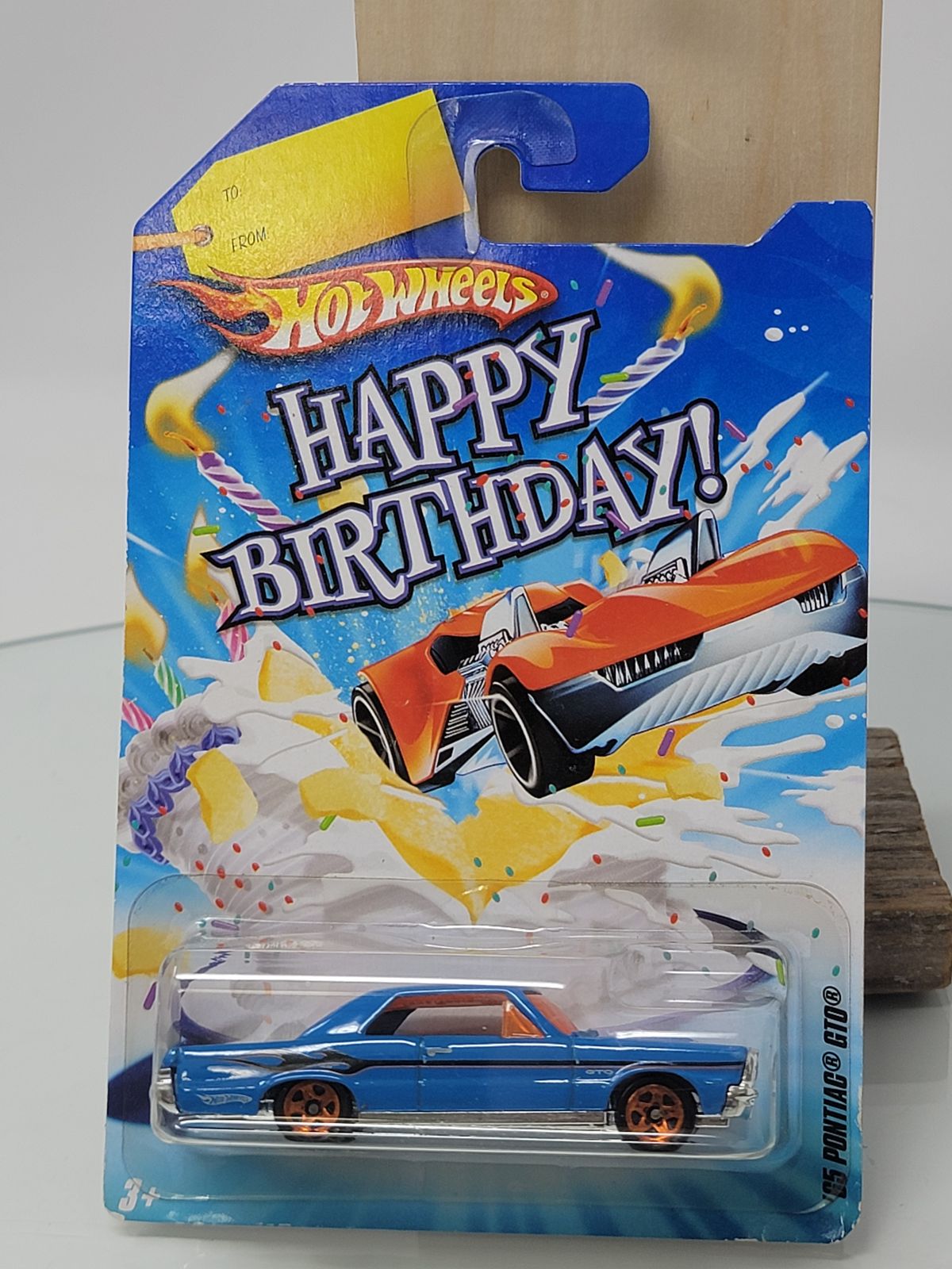 Hot Wheels Happy Birthday '65 Pontiac GTO Blue 1:64 Scale 2010
