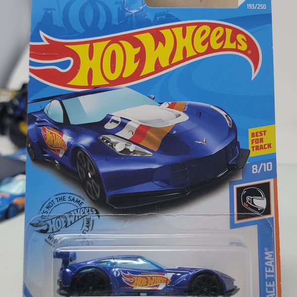 Hot Wheels Corvette C7.R (2017) HW Race Team 8/10 Blue Toy Car 193/250