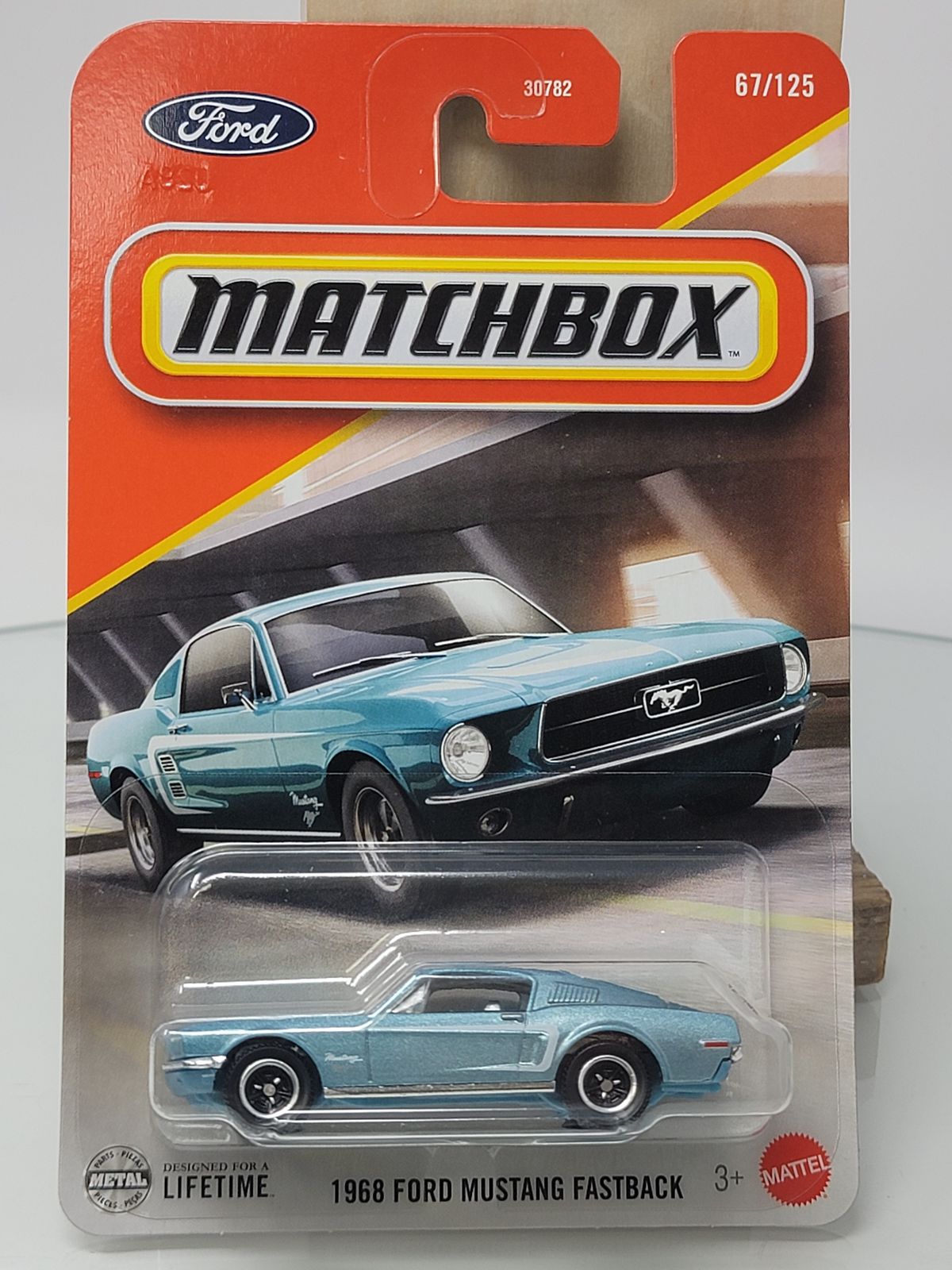 2025 Matchbox #67 1968 Ford Mustang Fastback BRITTANY BLUE POLY 