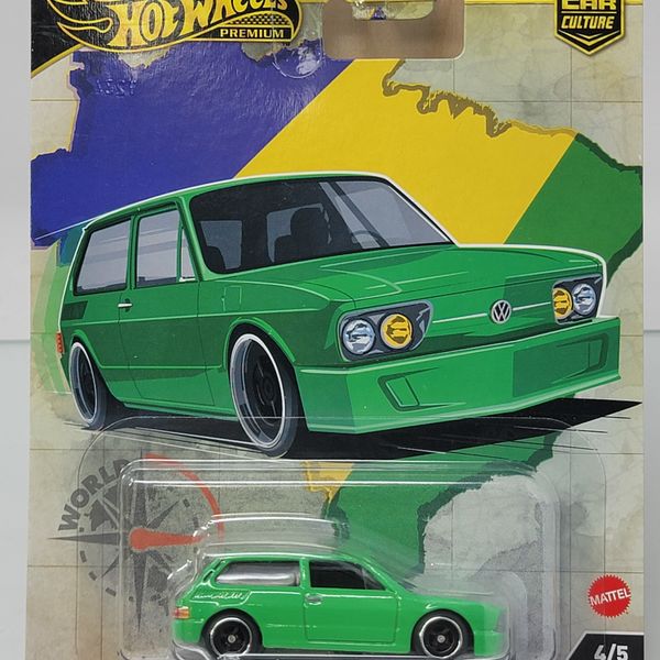 Hot Wheels Car Culture Premium – Volkswagen Brasilia (Green) | World Traveler Series 4/5