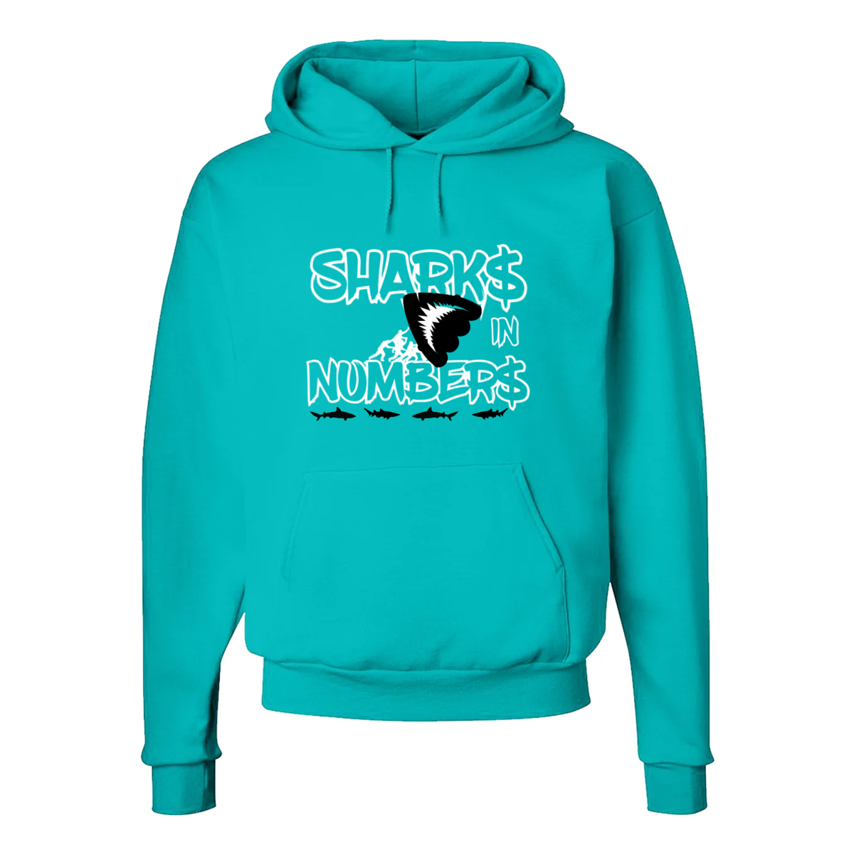 PIN Sharks In Numbers Hoodie (Teal)