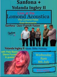 Sanfona + Yolanda Ingley II with  Peter Baylor and Steve Purcell and special guests 