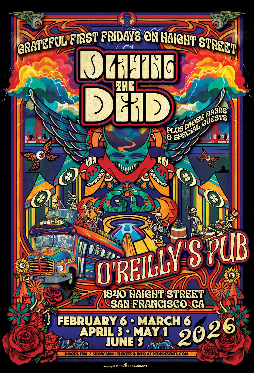 Grateful First Fridays on Haight Street - Poster