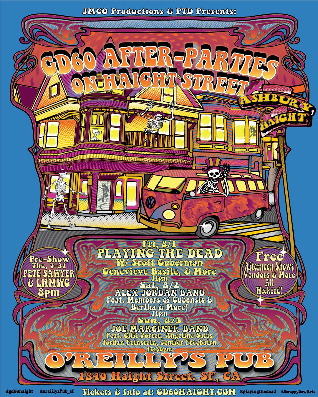 GD60 After-Parties on Haight Street - Poster