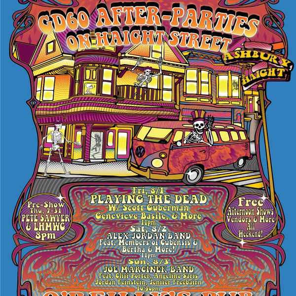 GD60 After-Parties on Haight Street - Poster