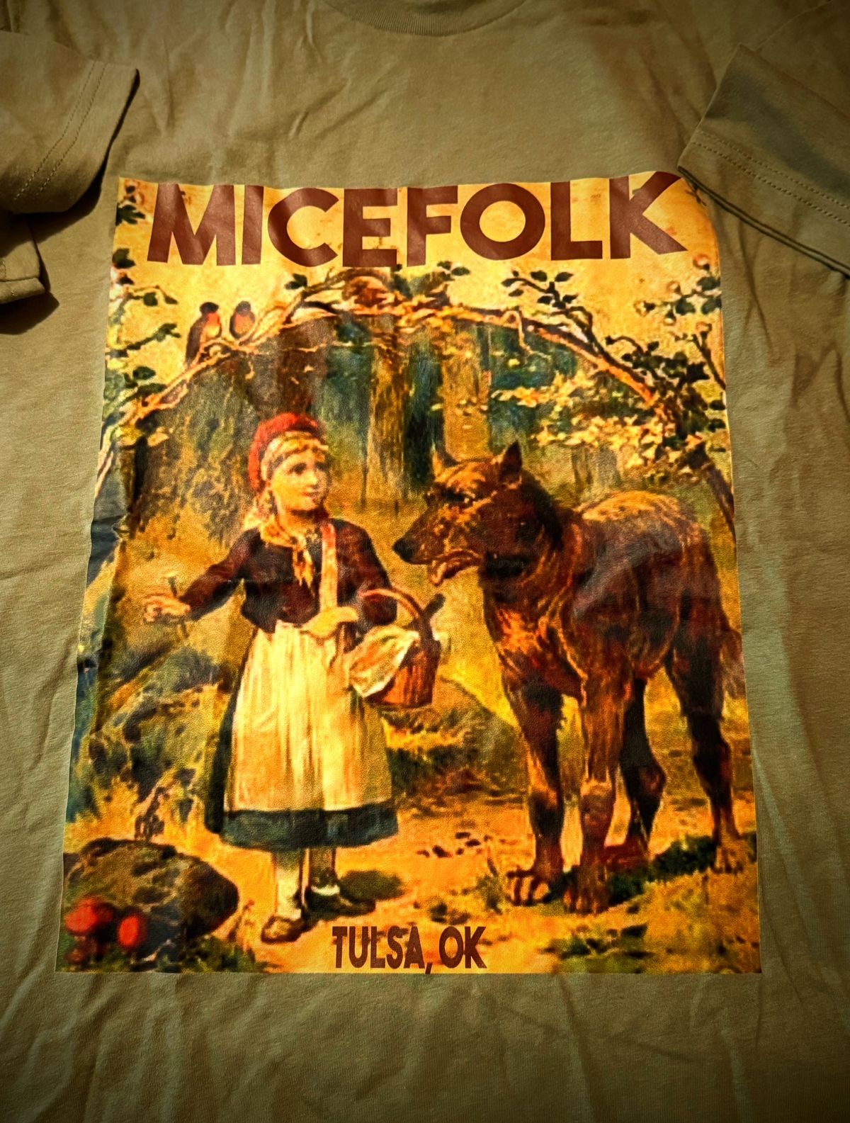 MIcefolk - Red Riding Hood T in Olive