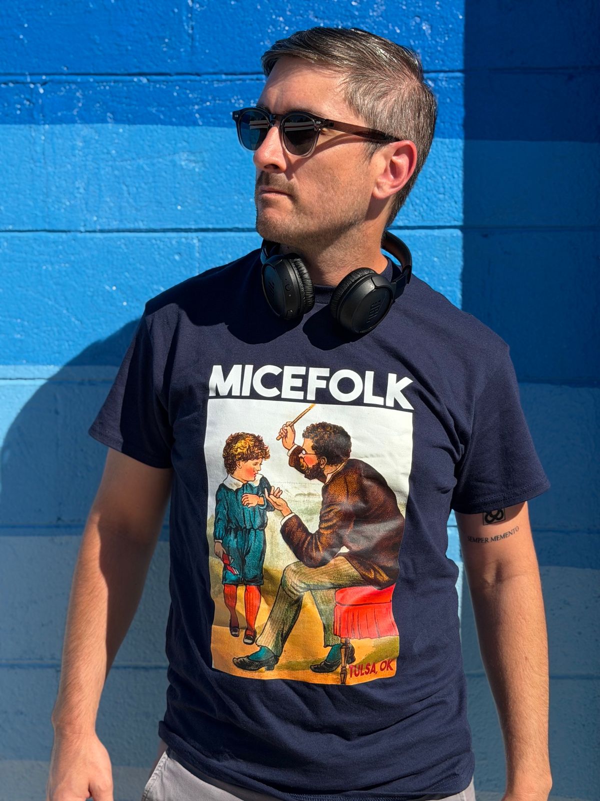 MICEFOLK "In Loco Parentis" Schoolmaster shirt - BLUE