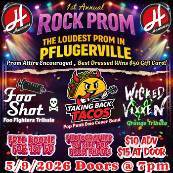 Flyer 1st Annual Pflugerville Rock Prom
