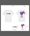 Bandshirt, Herz Icon,  weiss