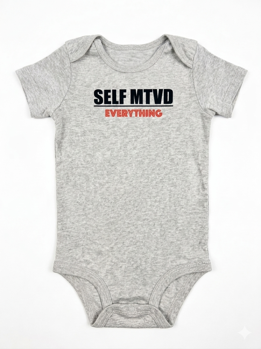 SELF MTVD baby onesie 