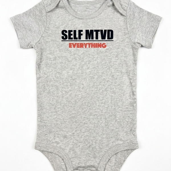 SELF MTVD baby onesie 