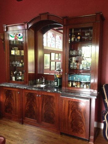 ...solid hard wood Cherry Bar!

