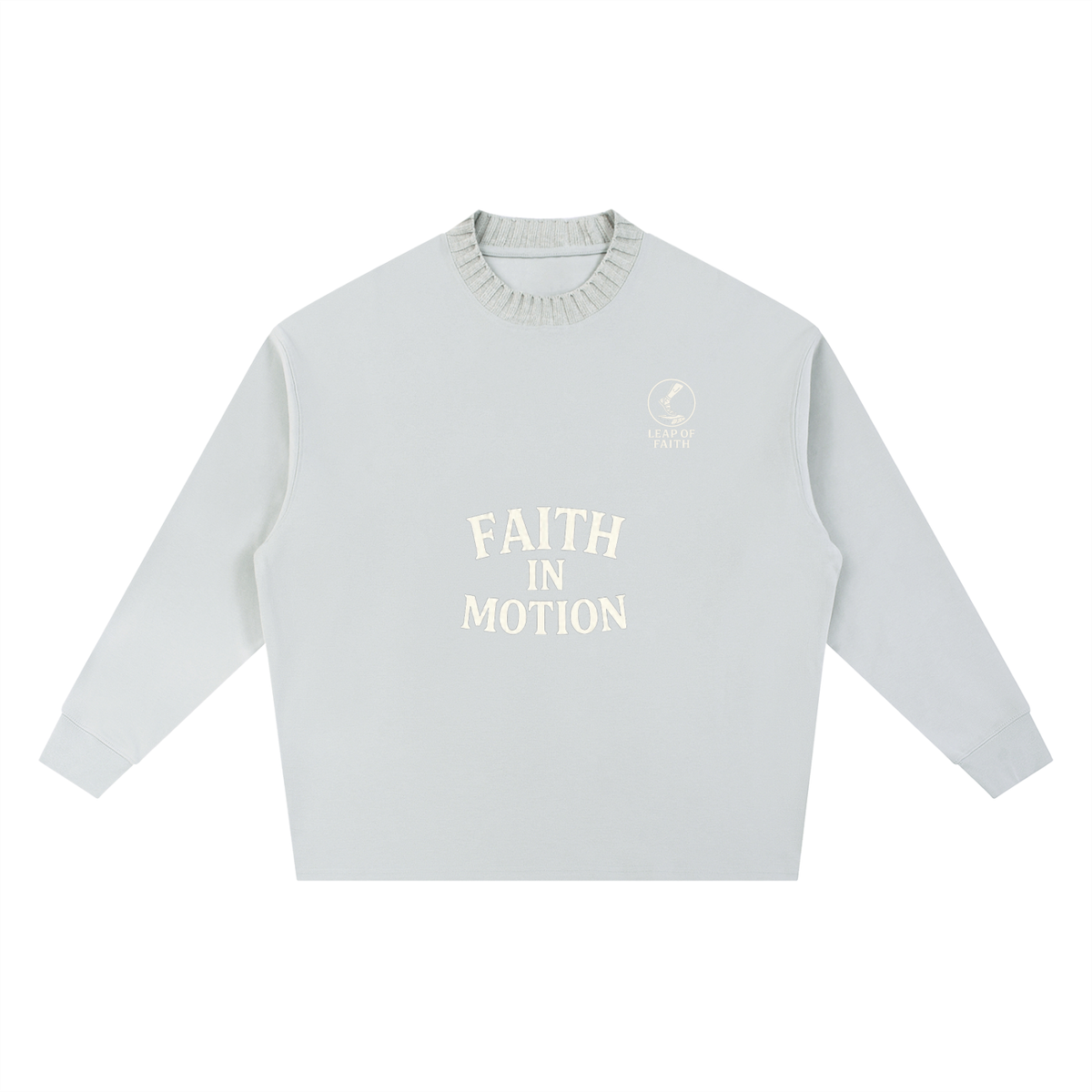 Knitted Round Neck Oversize Sweatshirt