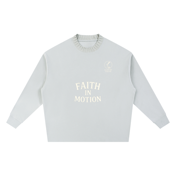 Knitted Round Neck Oversize Sweatshirt