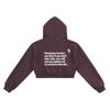 Women's Take Risk Cropped Hoodie