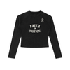 Womens Dyed Washed Raglan Long Sleeve Slim T-Shirt