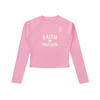Womens Dyed Washed Raglan Long Sleeve Slim T-Shirt