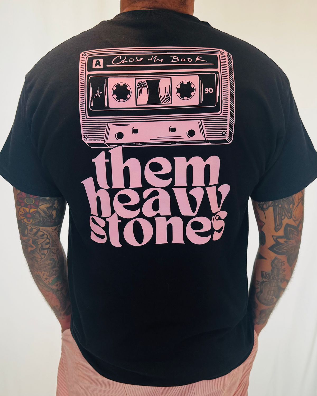 Pink Cassette Black Shirt - Small