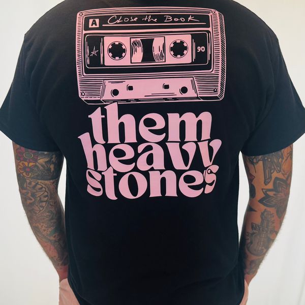 Pink Cassette Black Shirt - Medium