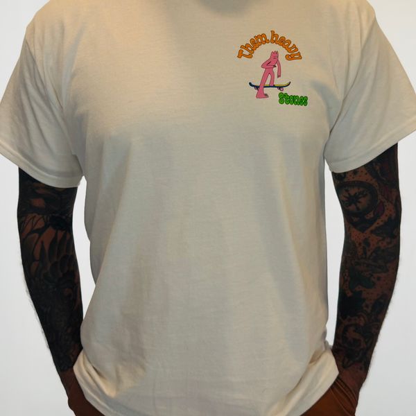 Skateboard "Gumby" White Shirt - Small