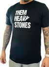 Them Heavy Stones BLACK N WHITE T Shirt - Medium