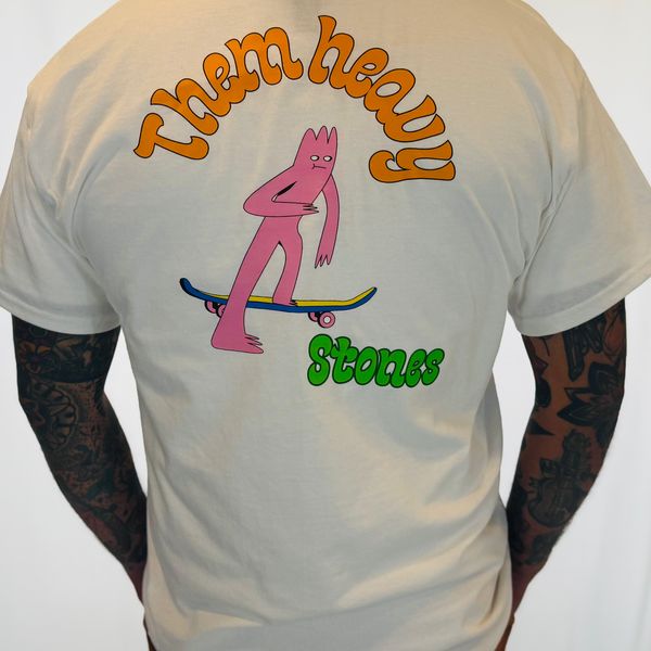 Skateboard "Gumby" White Shirt - Large