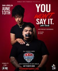 You Wont Say It Live Tour