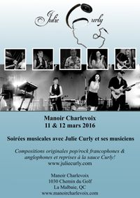 11 & 12 Mars / Julie Curly @ Manoir Charlevoix