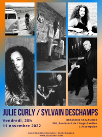 Julie Curly & Sylvain Deschamps @ Brasserie St-Maurice