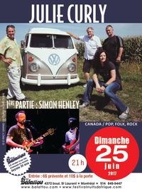 25 Juin 2017 Rise Up Tour @ Club Balattou: Julie Curly. Première partie: Simon Henley