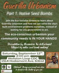 Monthly Skill Share: Guerilla Urbanism