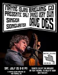Dave Des Live at Mayne Island Brewing Company