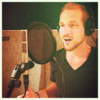 Laying down some Vocals
