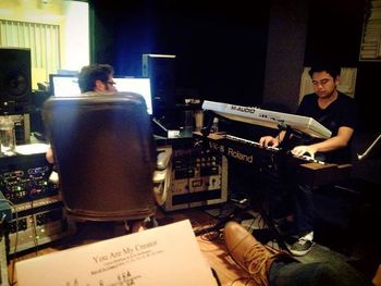 Christopher Smith laying down the majority of keys
