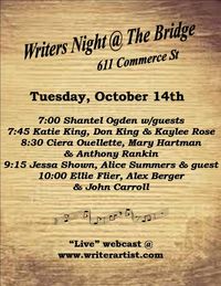 Writers Night @ The Bridge (Renaissance Hotel)
