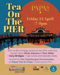 Tea on the Pier (Live Music and a chip butty!)