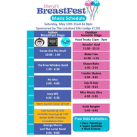Free Whiskey Band Set for "Sheryls Breastfest"