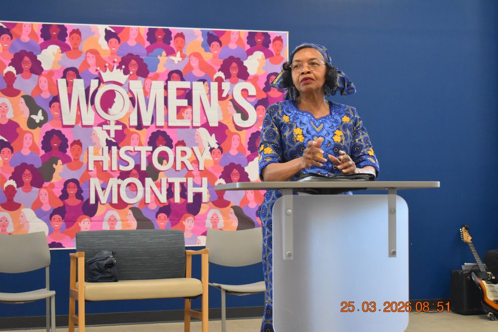 Dr. Janice Neal-Vincent doing her one woman show