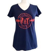 AIT "100% Rock" Thunderbolt V-Neck T-Shirt