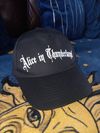 AIT Baseball Cap with text logo - Black and White