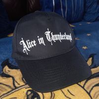 AIT Baseball Cap with text logo - Black and White