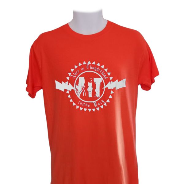 AIT  "100% Rock" Thunderbolt design t-shirt - round neck - 4 colour options