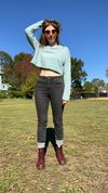 'Maybe We Could Not' Cropped Fleece
