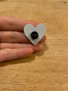 I Wish I Didn't Care Heart Pin